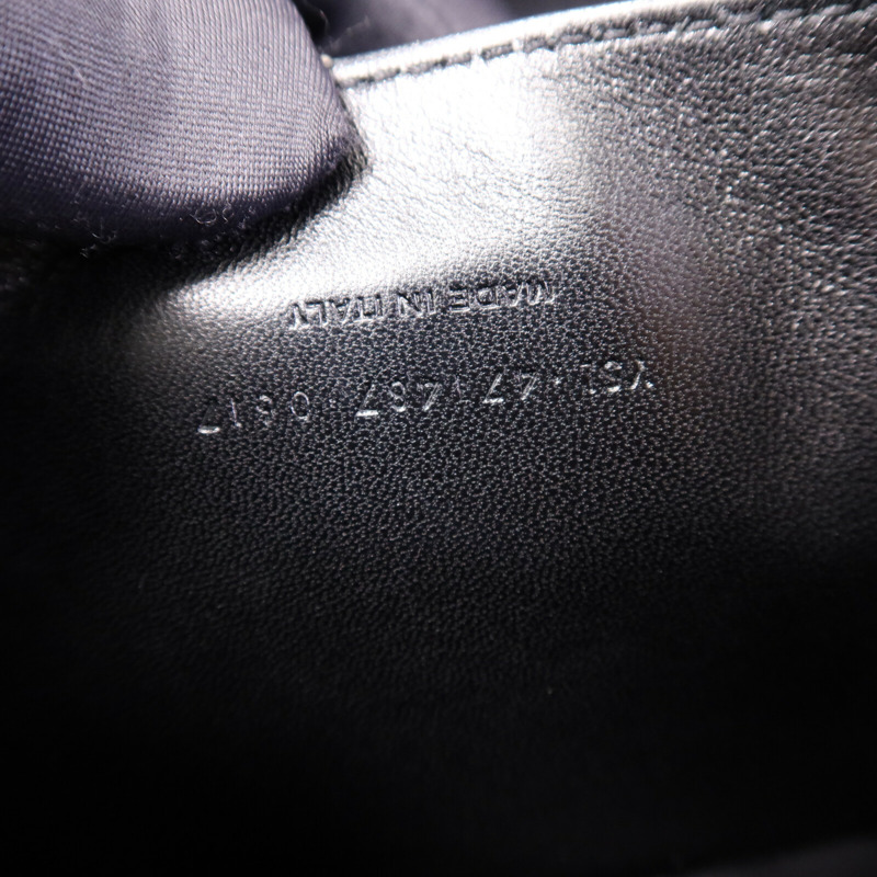 SAINT LAURENT 牛皮皮革West Hollywood Medium銀扣鏈帶肩背袋-7