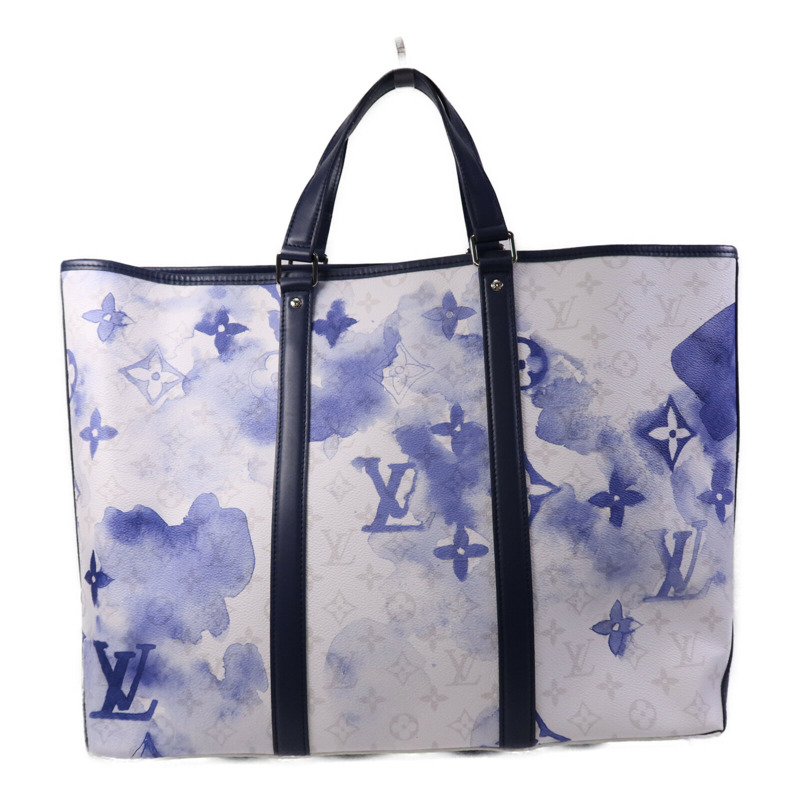 LOUIS VUITTON Monogram Watercolour Weekend Tote GM銀扣手挽肩背兩用袋-2