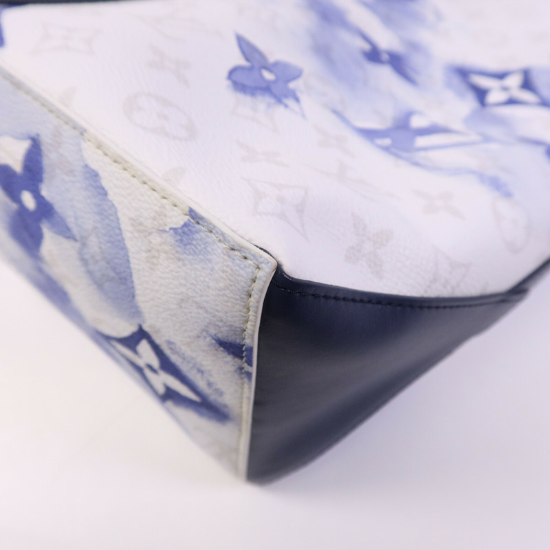 LOUIS VUITTON Monogram Watercolour Weekend Tote GM銀扣手挽肩背兩用袋-9