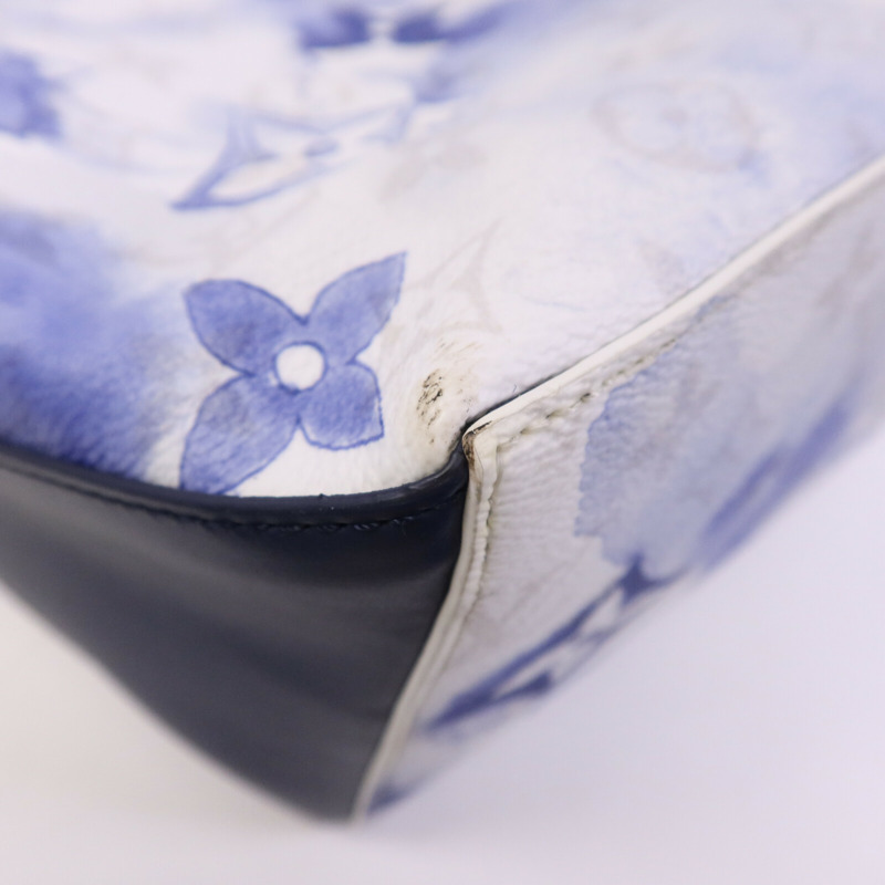 LOUIS VUITTON Monogram Watercolour Weekend Tote GM銀扣手挽肩背兩用袋-12
