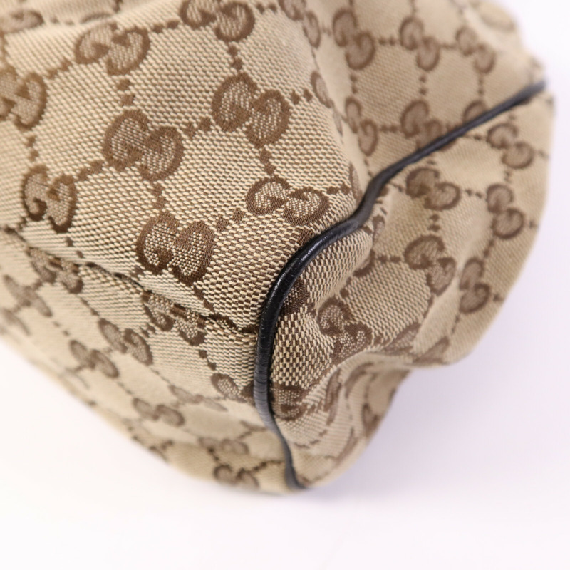 GUCCI 帆布Shoulder Bag金扣肩背袋-10