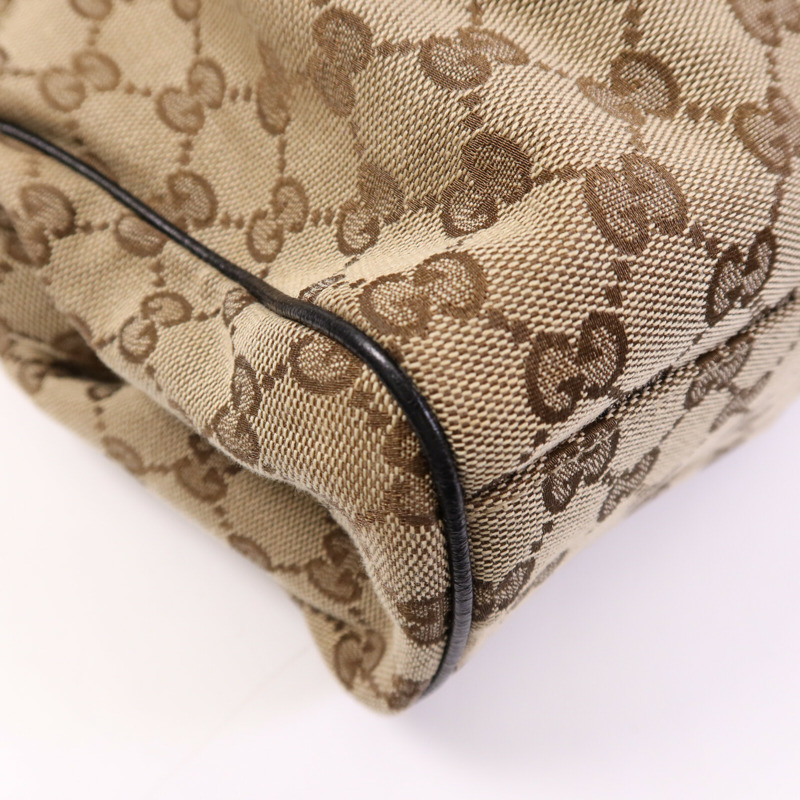 GUCCI 帆布Shoulder Bag金扣肩背袋-11
