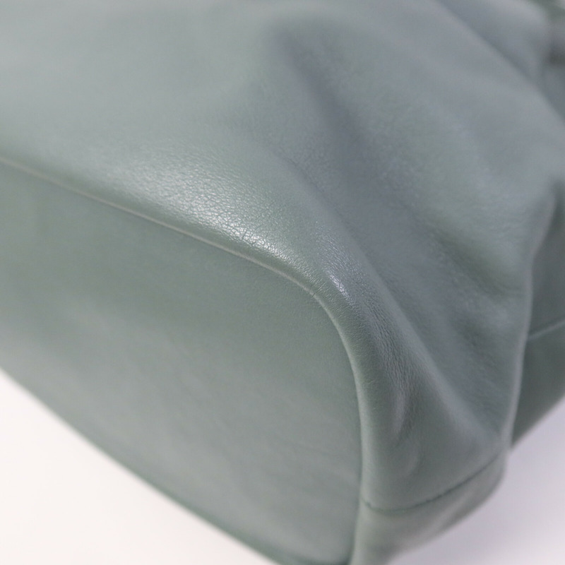 COACH 牛皮皮革Tote Bag金扣手挽袋-11