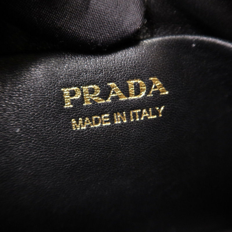 PRADA 牛皮皮革Arque金扣手挽肩背兩用袋-5