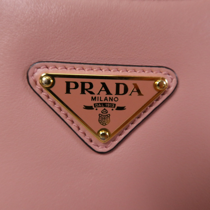 PRADA 牛皮皮革Arque金扣手挽肩背兩用袋-6
