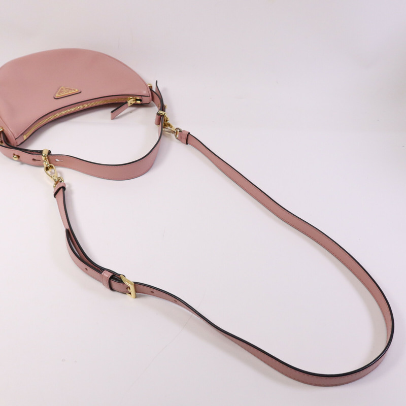 PRADA 牛皮皮革Arque金扣手挽肩背兩用袋-8