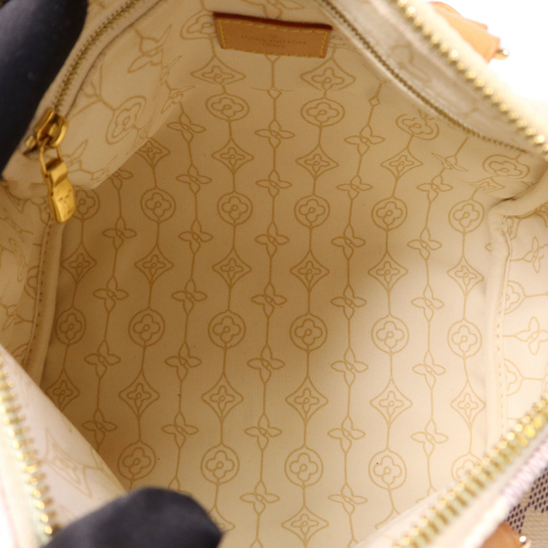 LOUIS VUITTON Damier Azur Speedy Boudouliere 25金扣手挽肩背兩用袋-4
