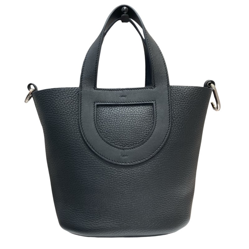 HERMES 愛馬仕 IN THE LOOP 18 手提包  黑色 銀扣 B刻-0