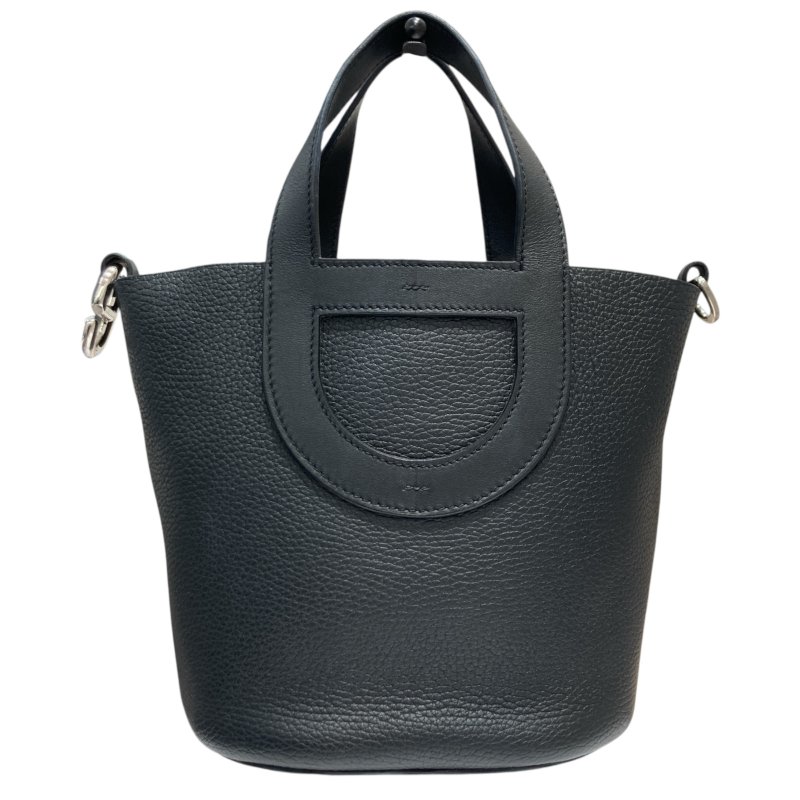 HERMES 愛馬仕 IN THE LOOP 18 手提包  黑色 銀扣 B刻-1
