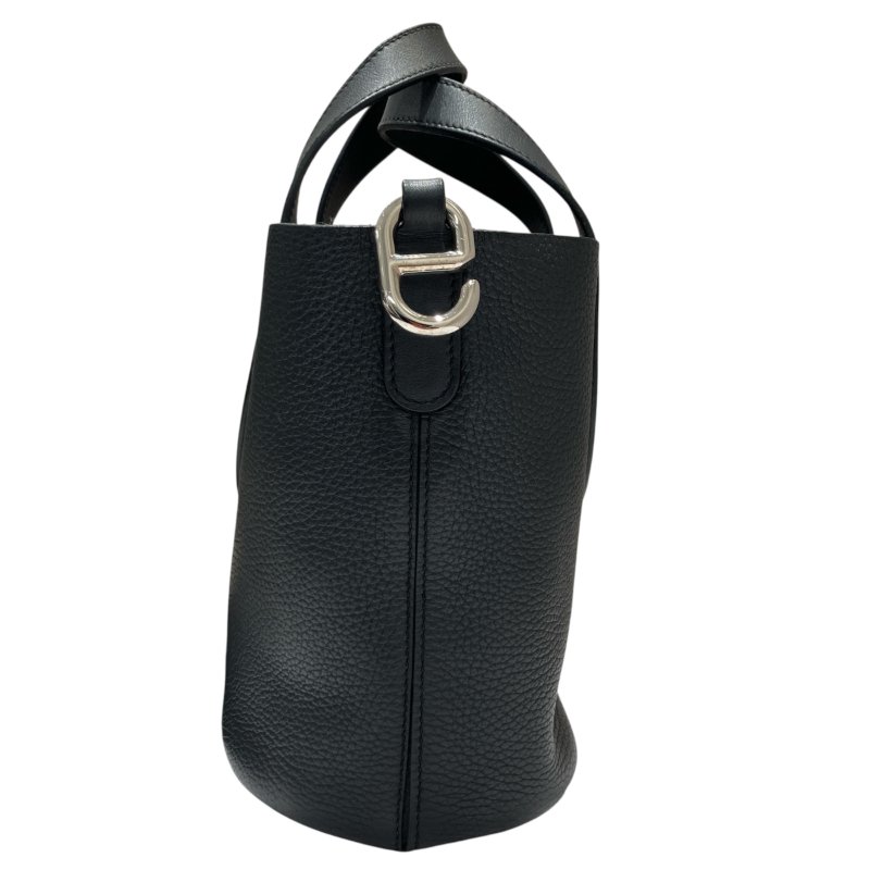 HERMES 愛馬仕 IN THE LOOP 18 手提包  黑色 銀扣 B刻-2