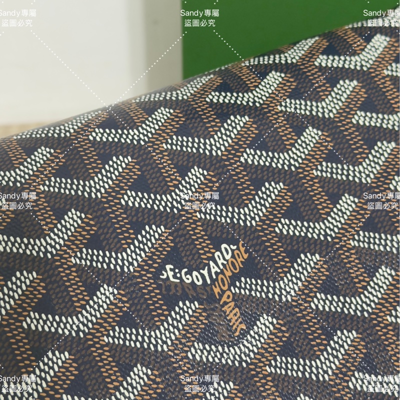 Goyard 洗漱包 飯盒包 深藍色 全新全配  可搭長、短肩帶自行改造包包-2