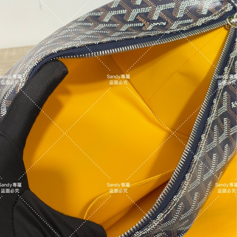 Goyard 洗漱包 飯盒包 深藍色 全新全配  可搭長、短肩帶自行改造包包-9