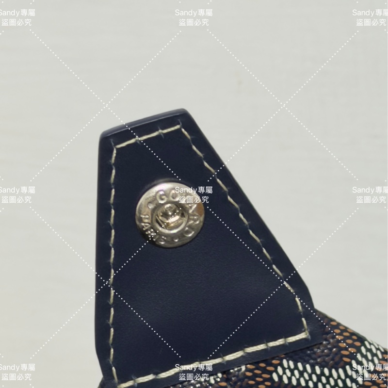Goyard 洗漱包 飯盒包 深藍色 全新全配  可搭長、短肩帶自行改造包包-34