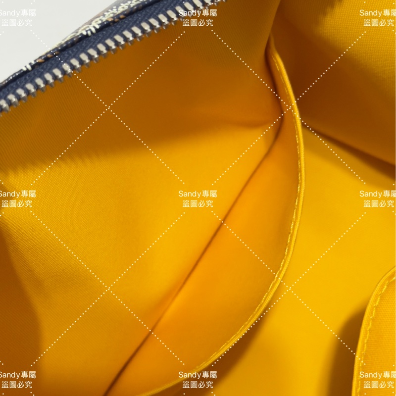 Goyard 洗漱包 飯盒包 深藍色 全新全配  可搭長、短肩帶自行改造包包-37