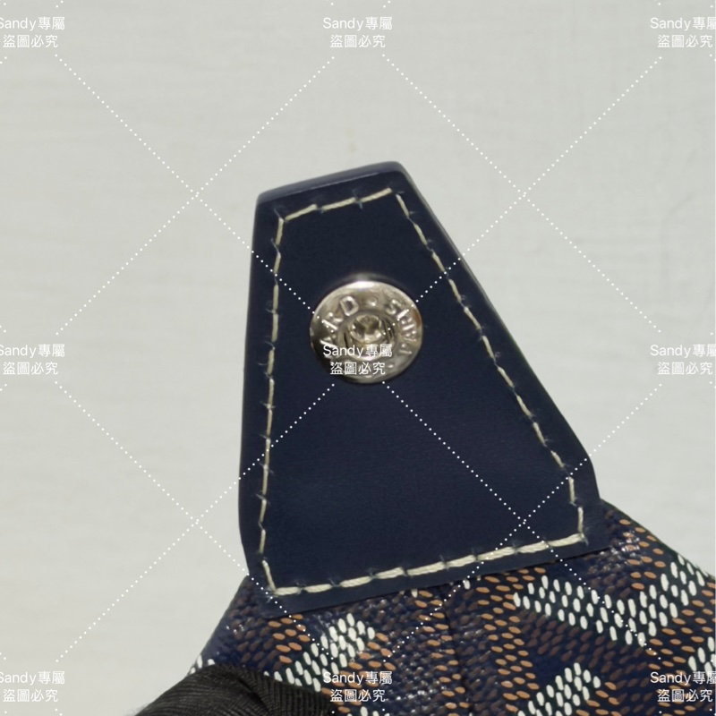 Goyard 洗漱包 飯盒包 深藍色 全新全配  可搭長、短肩帶自行改造包包-42