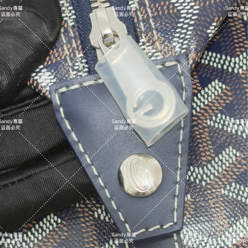 Goyard 洗漱包 飯盒包 深藍色 全新全配  可搭長、短肩帶自行改造包包-49