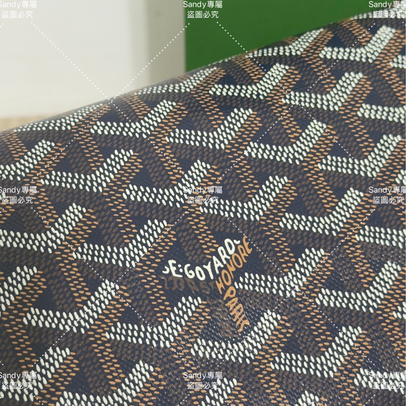 Goyard 洗漱包 飯盒包 深藍色 全新全配  可搭長、短肩帶自行改造包包-54