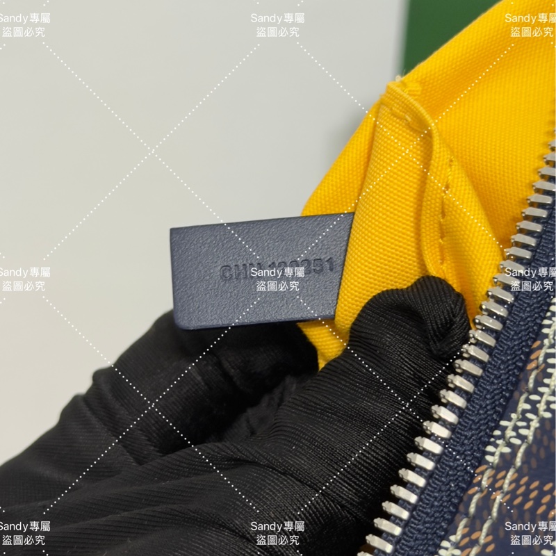 Goyard 洗漱包 飯盒包 深藍色 全新全配  可搭長、短肩帶自行改造包包-61