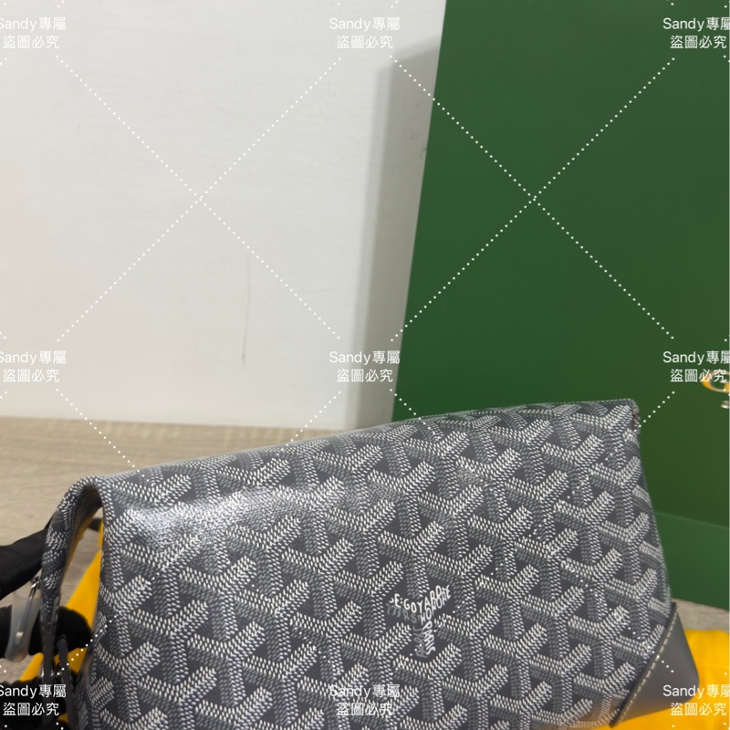 Goyard 洗漱包 飯盒包 灰色 全新全配  可搭長、短肩帶自行改造包包-1