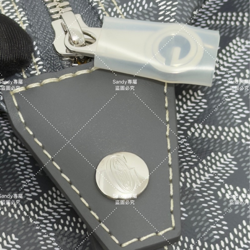 Goyard 洗漱包 飯盒包 灰色 全新全配  可搭長、短肩帶自行改造包包-8