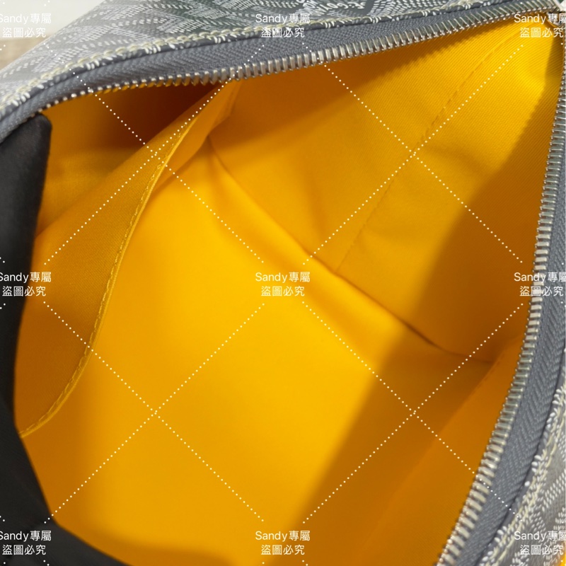 Goyard 洗漱包 飯盒包 灰色 全新全配  可搭長、短肩帶自行改造包包-9