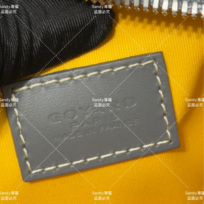Goyard 洗漱包 飯盒包 灰色 全新全配  可搭長、短肩帶自行改造包包-17