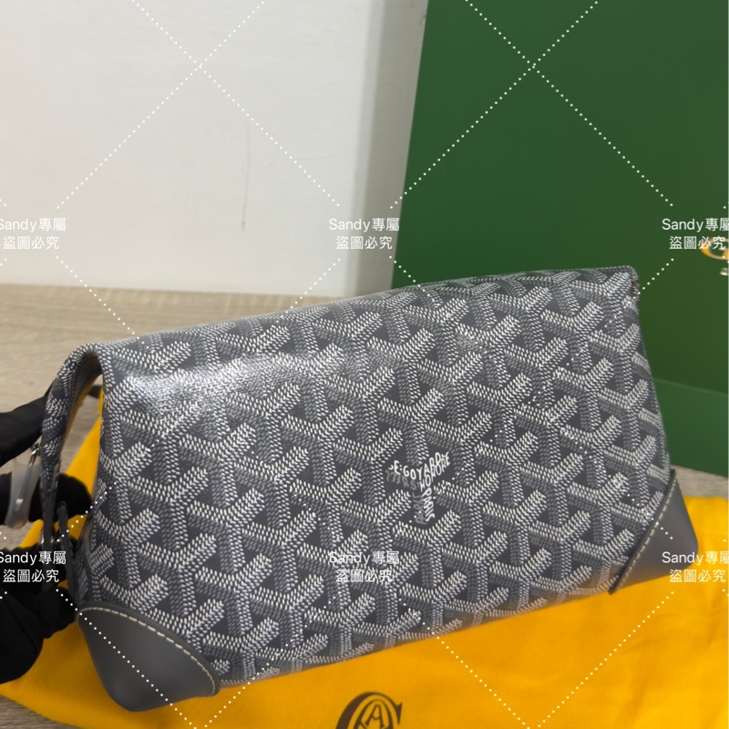 Goyard 洗漱包 飯盒包 灰色 全新全配  可搭長、短肩帶自行改造包包-20