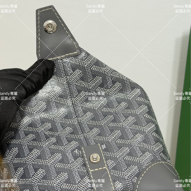 Goyard 洗漱包 飯盒包 灰色 全新全配  可搭長、短肩帶自行改造包包-24