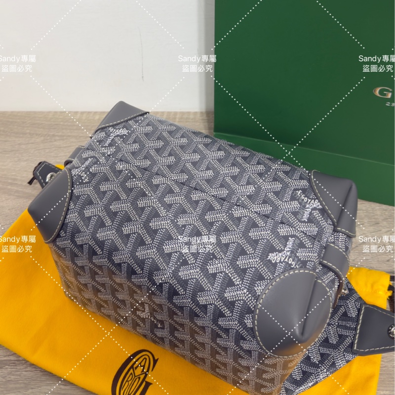 Goyard 洗漱包 飯盒包 灰色 全新全配  可搭長、短肩帶自行改造包包-27