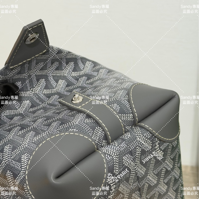 Goyard 洗漱包 飯盒包 灰色 全新全配  可搭長、短肩帶自行改造包包-29