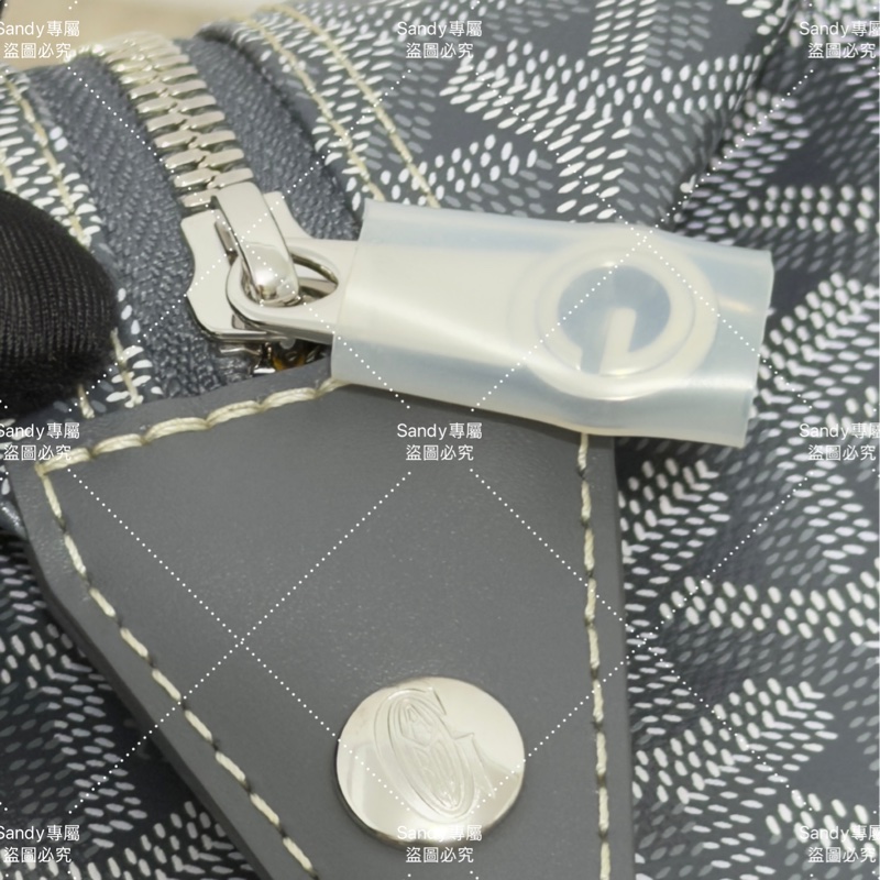Goyard 洗漱包 飯盒包 灰色 全新全配  可搭長、短肩帶自行改造包包-37