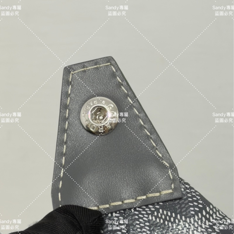 Goyard 洗漱包 飯盒包 灰色 全新全配  可搭長、短肩帶自行改造包包-56