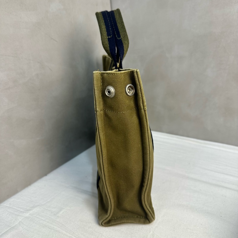 Hermès 中古綠色小號帆布手袋-5