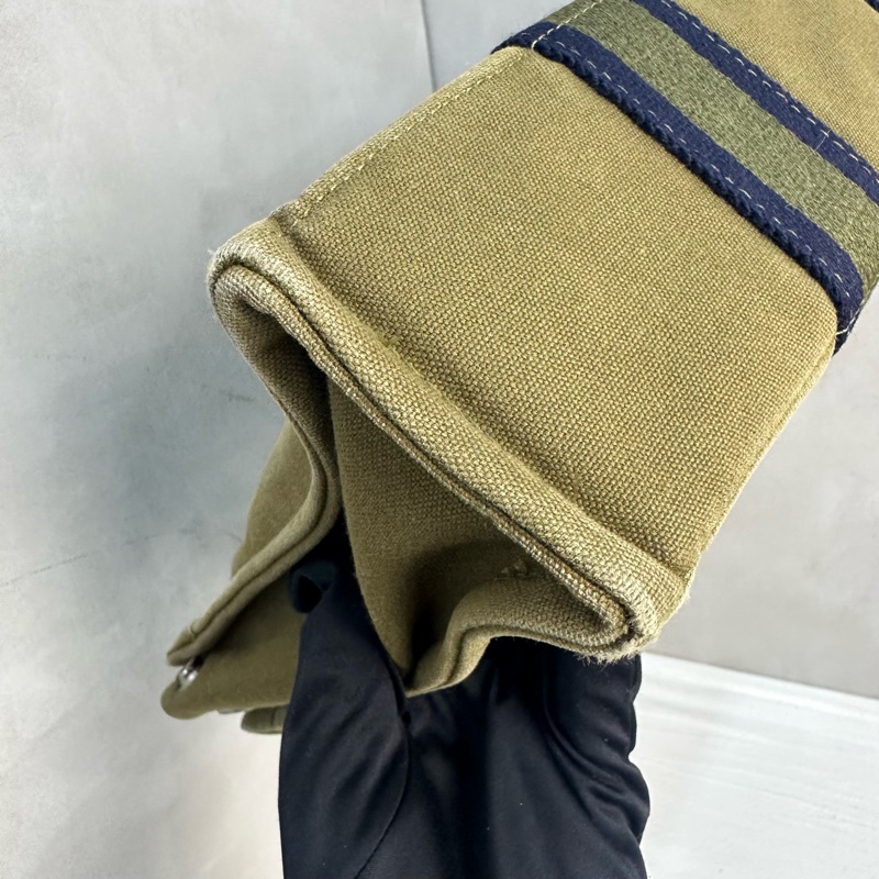 Hermès 中古綠色小號帆布手袋-7