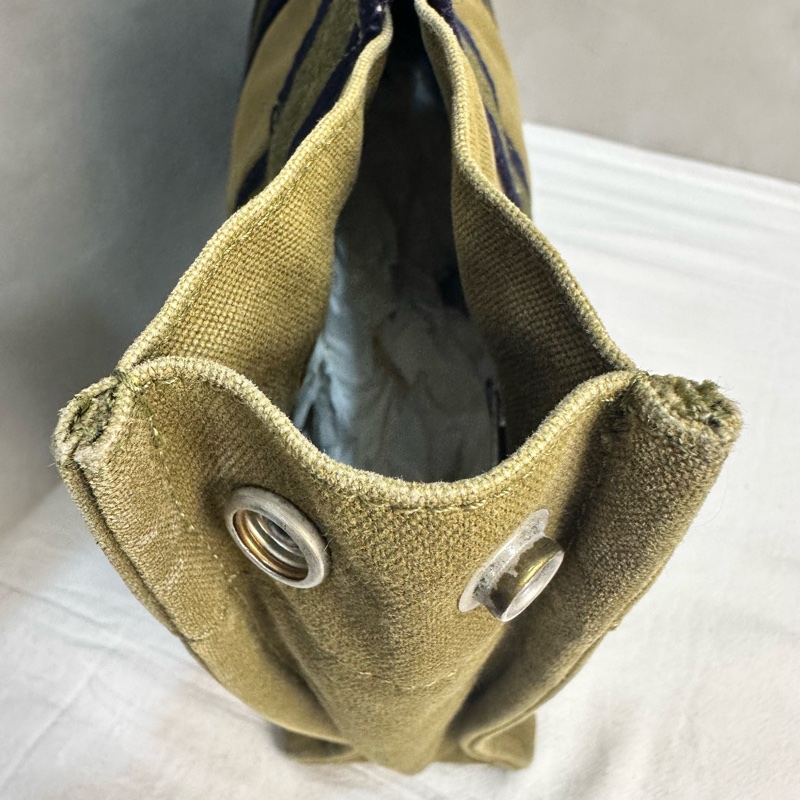 Hermès 中古綠色小號帆布手袋-11