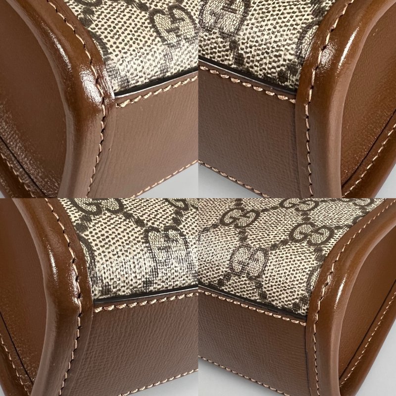 GUCCI 671623  咖老花琴譜包-9