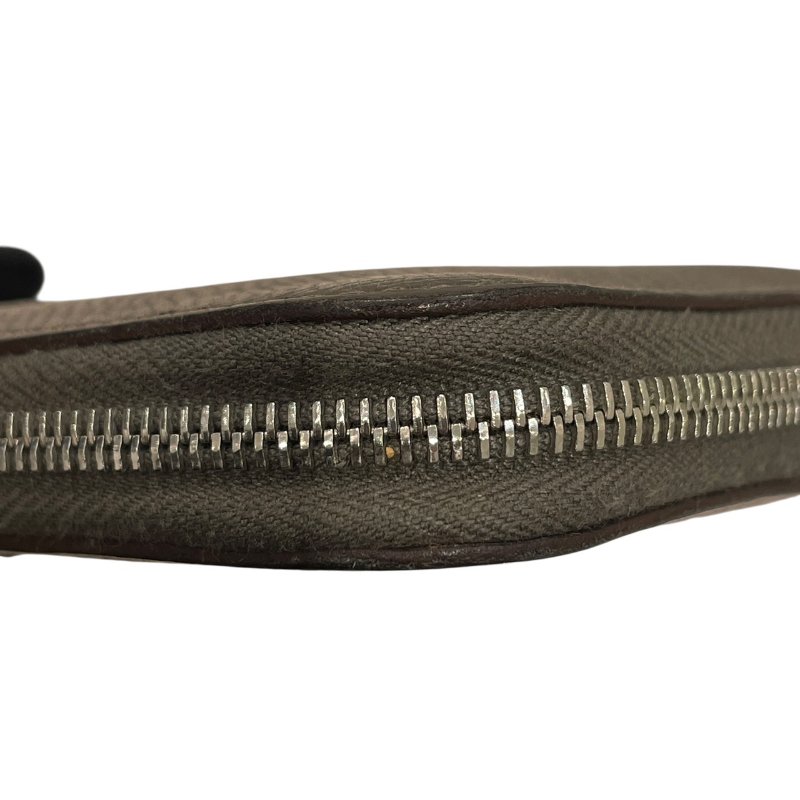 HERMES 愛馬仕 皮革長夾 EPSOM 普皮 灰色 銀扣-9