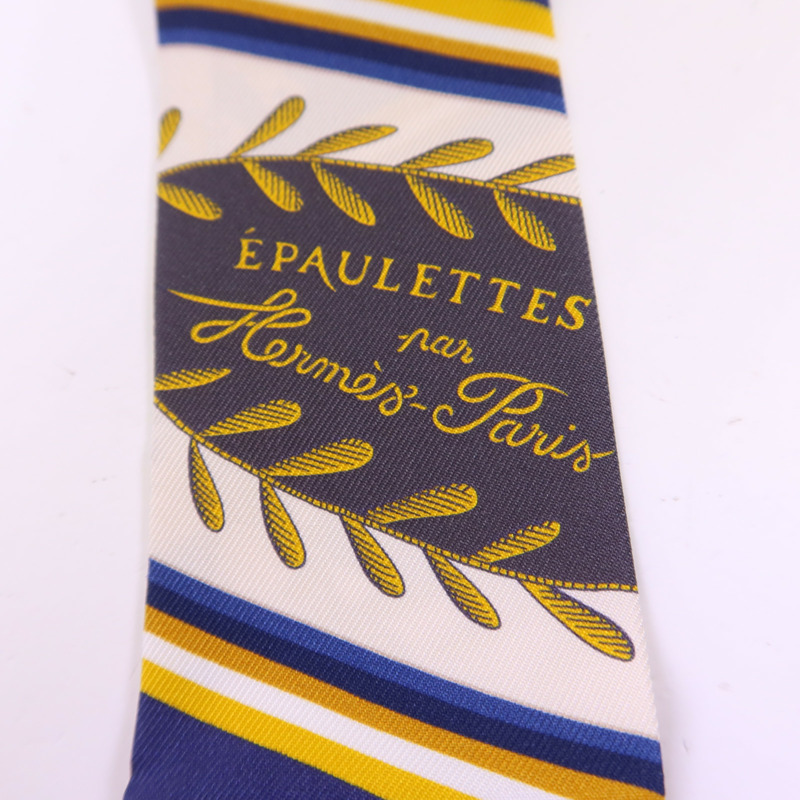 HERMES 絲質Twilly絲巾-4