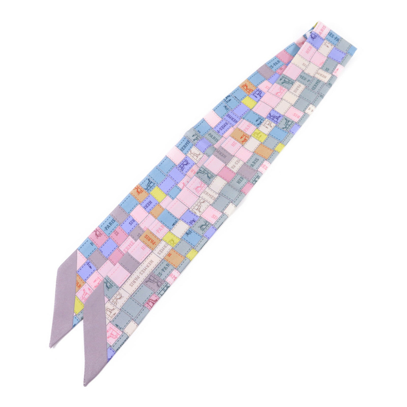 HERMES 絲質Twilly絲巾-0
