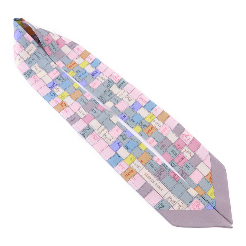 HERMES 絲質Twilly絲巾-3
