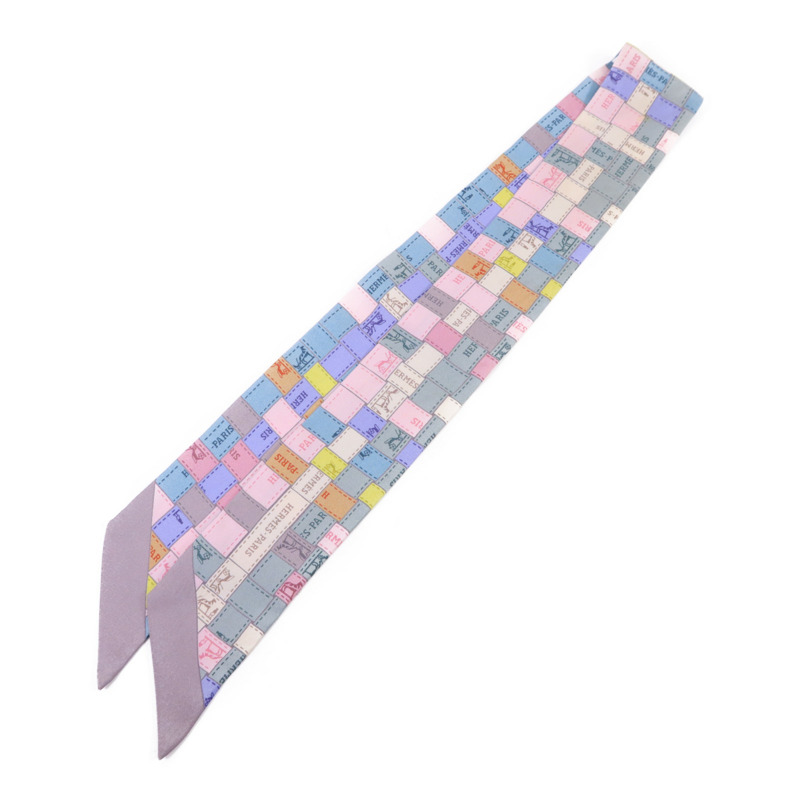 HERMES 絲質Twilly絲巾-0