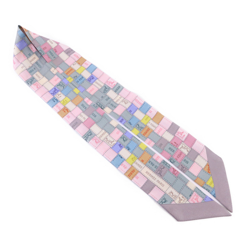 HERMES 絲質Twilly絲巾-3