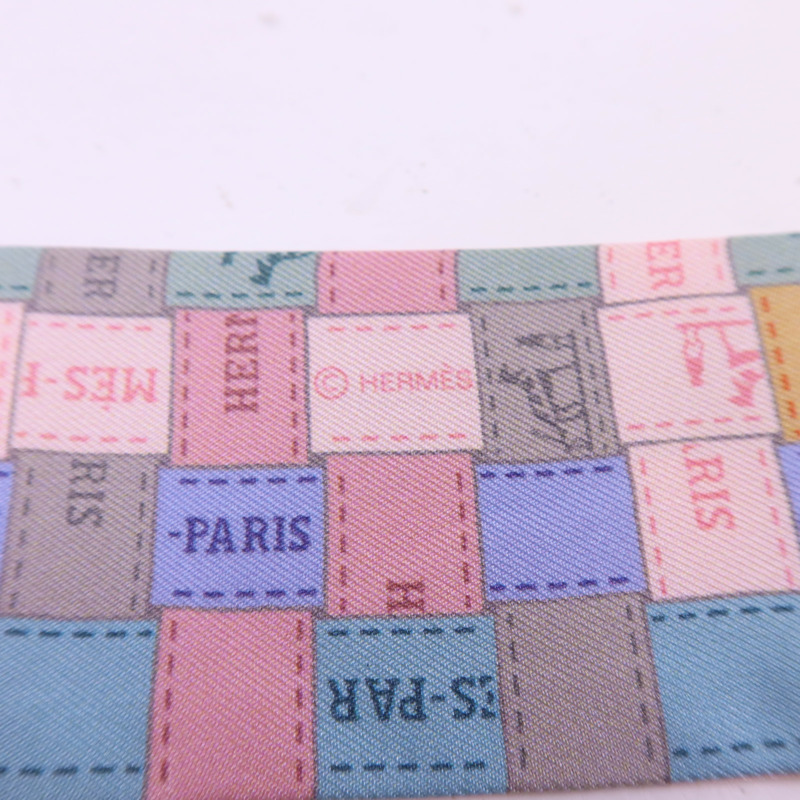HERMES 絲質Twilly絲巾-5
