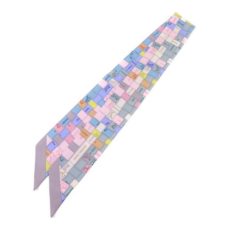 HERMES 絲質Twilly絲巾-0