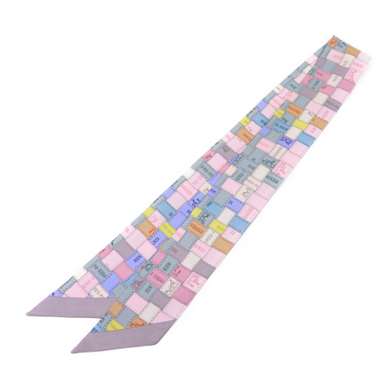 HERMES 絲質Twilly絲巾-1