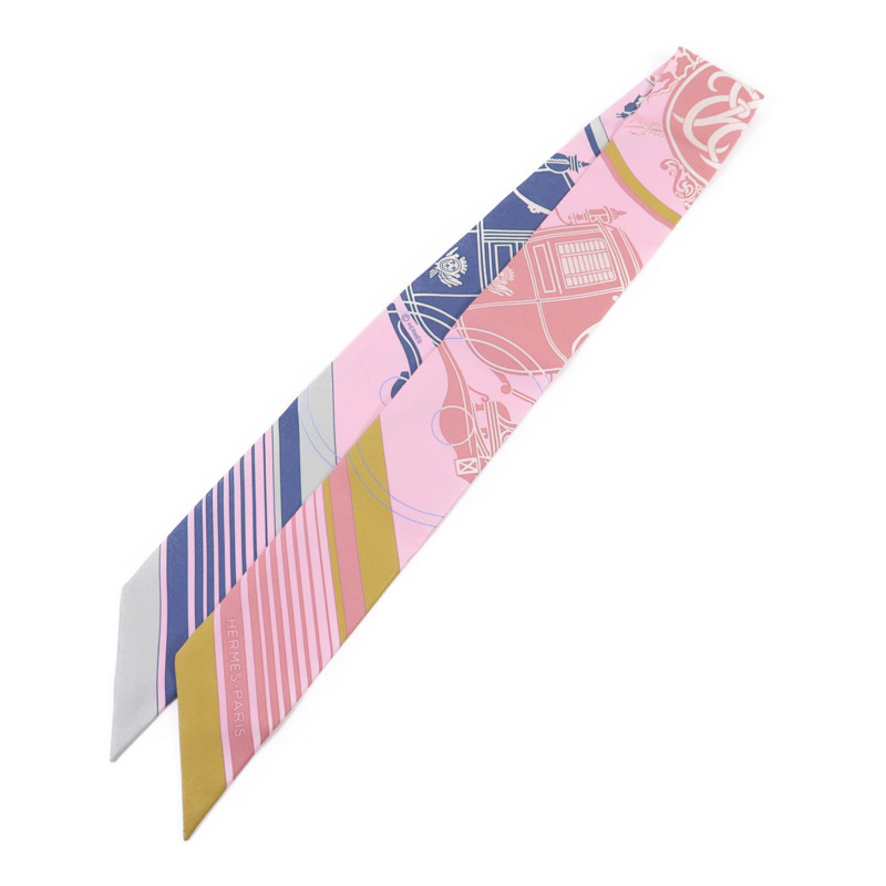 HERMES 絲質Twilly絲巾-0