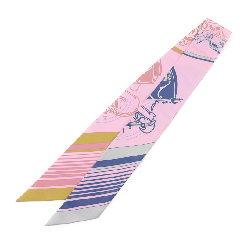 HERMES 絲質Twilly絲巾-1