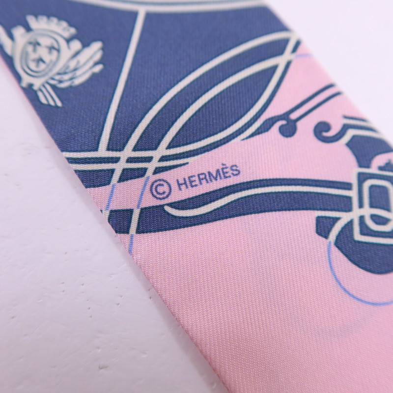 HERMES 絲質Twilly絲巾-5