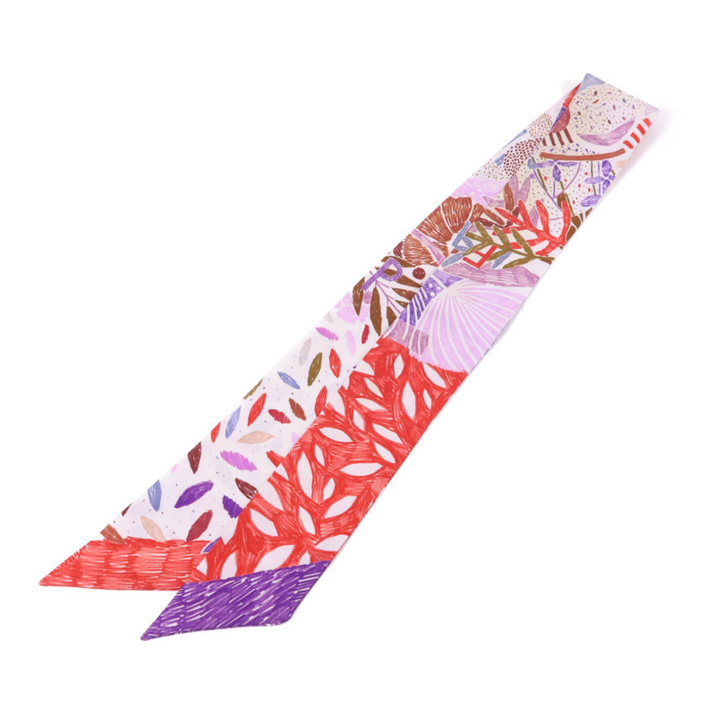HERMES 絲質Twilly絲巾-1