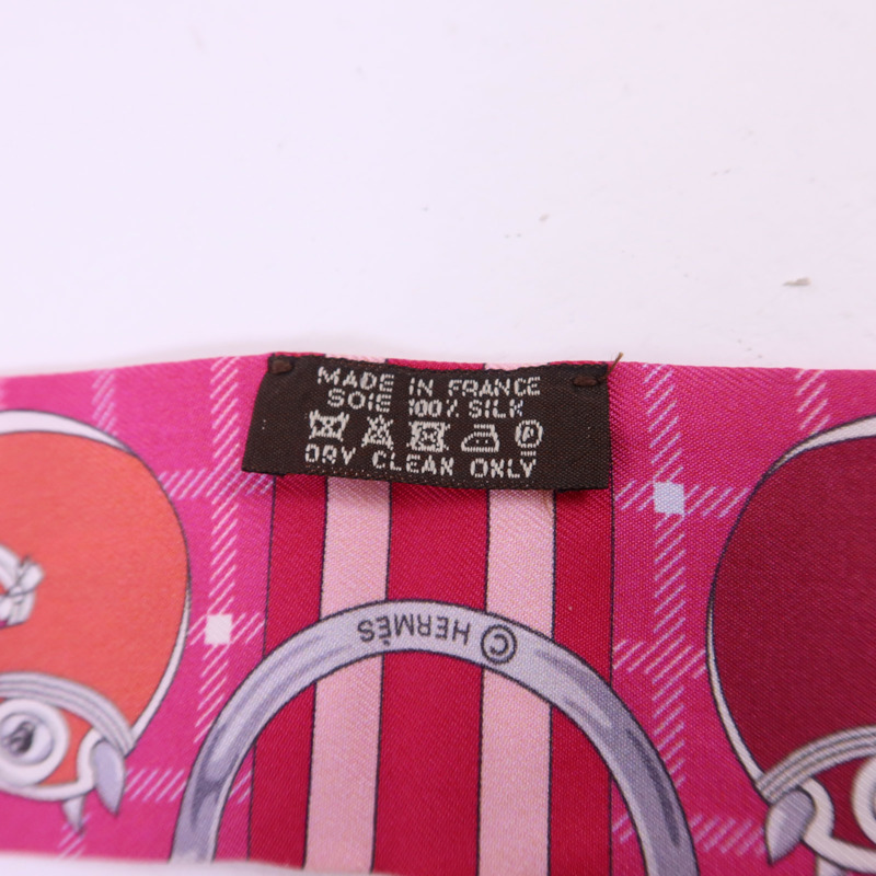HERMES 絲質Twilly絲巾-6